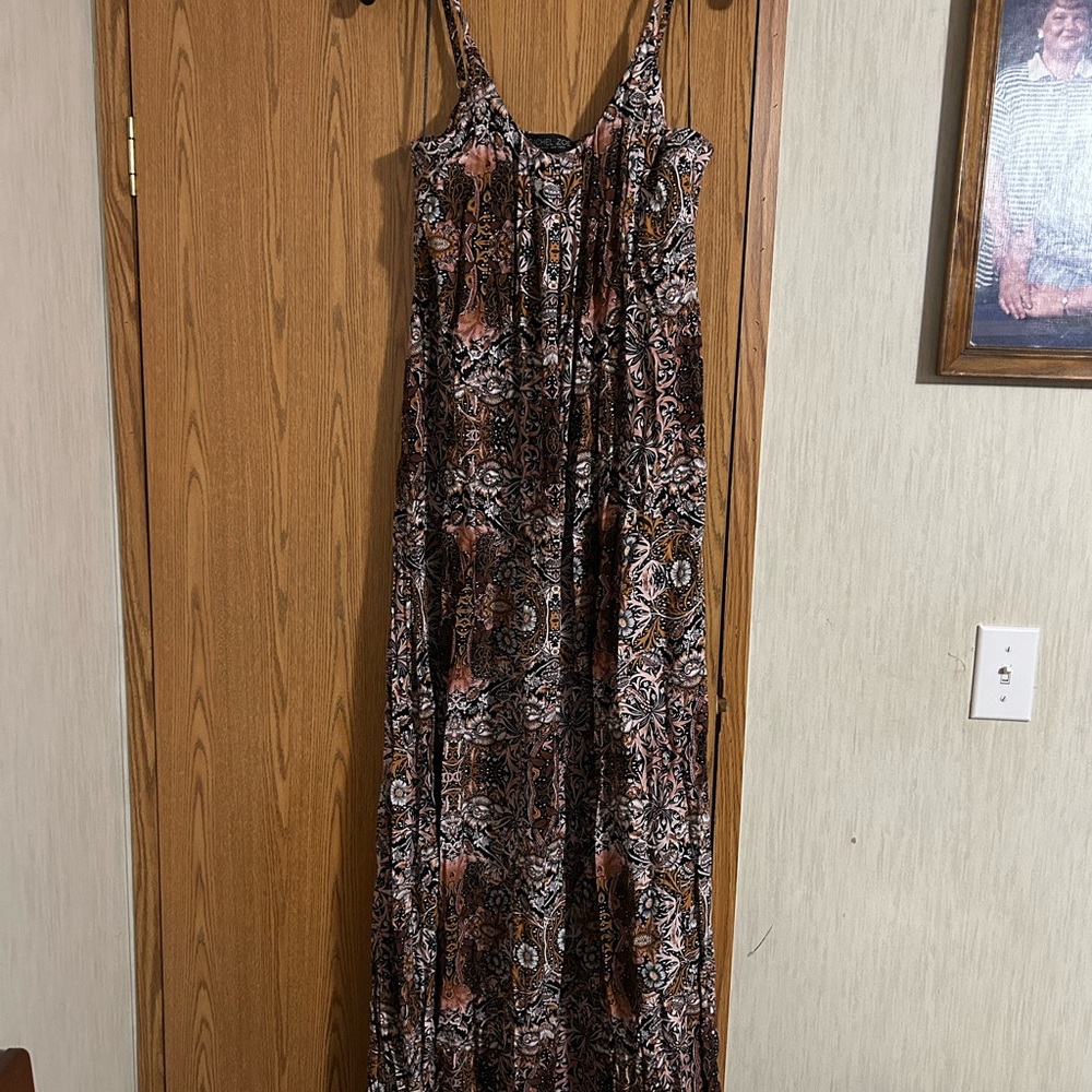 Rachel Zoe Black and Gold Floral Dress